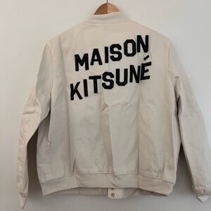 MAISON KITSUNE Cream Bomber Jacket